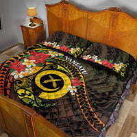 Vanuatu Christmas Quilt Bed Set Vanuatuan Pig Tusk - Meri Krismas! LT14 - Polynesian Pride