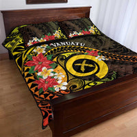Vanuatu Christmas Quilt Bed Set Vanuatuan Pig Tusk - Meri Krismas! LT14 - Polynesian Pride