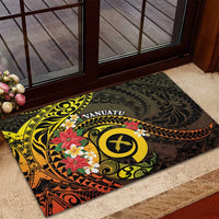 Vanuatu Christmas Rubber Doormat Vanuatuan Pig Tusk - Meri Krismas! LT14 - Polynesian Pride
