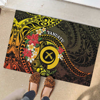 Vanuatu Christmas Rubber Doormat Vanuatuan Pig Tusk - Meri Krismas! LT14 - Polynesian Pride