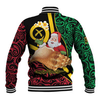 Vanuatu Christmas Baseball Jacket Vanuatuan Conch Shell - Meri Krismas! LT14 - Polynesian Pride