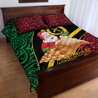 Vanuatu Christmas Quilt Bed Set Vanuatuan Conch Shell - Meri Krismas! LT14 - Polynesian Pride