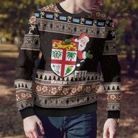 Fiji Christmas Ugly Christmas Sweater Fijian Masi Marau na Kerisimasi! - Brown