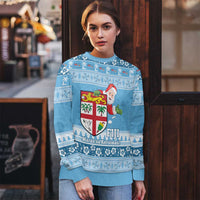 Fiji Christmas Ugly Christmas Sweater Fijian Masi Marau na Kerisimasi! - Blue
