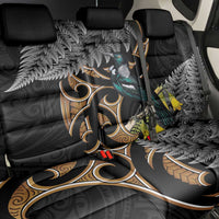 Aotearoa Kowhai Tui Bird Back Car Seat Cover Maori Ngaru With Silver Fern