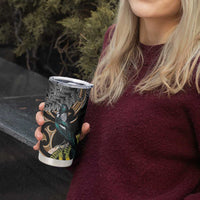 Aotearoa Kowhai Tui Bird Tumbler Cup Maori Ngaru With Silver Fern LT14 - Polynesian Pride