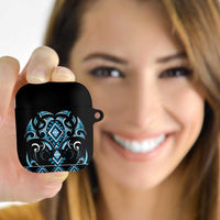 Blue Ngaru Taniko With Aotearoa Maori Tattoo AirPods Case LT14 - Polynesian Pride