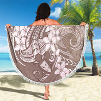 Polynesia Hammerhead Shark Tattoo With Plumeria Lei Beach Blanket LT14 - Polynesian Pride
