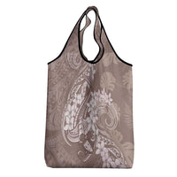 Polynesia Hammerhead Shark Tattoo With Plumeria Lei Grocery Bag LT14 - Polynesian Pride