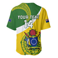 Personalised Cook Islands Rugby Baseball Jersey Pacific Go The Kukis Sporty Style LT14 - Polynesian Pride