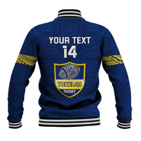 Personalised Tokelau Rugby Baseball Jacket Pacific Polynesian Pattern LT14 - Polynesian Pride