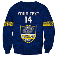 Personalised Tokelau Rugby Sweatshirt Pacific Polynesian Pattern LT14 - Polynesian Pride