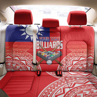 Personalised Taiwan Billiards Back Car Seat Cover Eight-ball Pool Polynesia Tattoo - Polynesian Pride