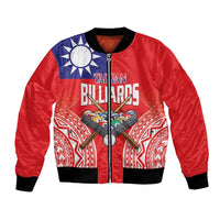 Personalised Taiwan Billiards Bomber Jacket Eight-ball Pool Polynesia Tattoo - Polynesian Pride