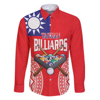 Personalised Taiwan Billiards Family Matching Long Sleeve Bodycon Dress and Hawaiian Shirt Eight-ball Pool Polynesia Tattoo - Polynesian Pride