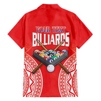 Personalised Taiwan Billiards Family Matching Short Sleeve Bodycon Dress and Hawaiian Shirt Eight-ball Pool Polynesia Tattoo - Polynesian Pride