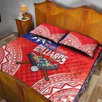 Personalised Taiwan Billiards Quilt Bed Set Eight-ball Pool Polynesia Tattoo - Polynesian Pride