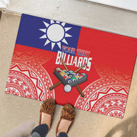 Personalised Taiwan Billiards Rubber Doormat Eight-ball Pool Polynesia Tattoo - Polynesian Pride