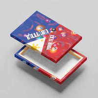 Personalised Philippines Billiards Canvas Wall Art Cue With Balls Flag Style - Polynesian Pride