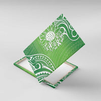 Polynesia Depression Awareness Canvas Wall Art Sunflower Green Ribbons Polynesian Tattoo LT14 With Frame Green - Polynesian Pride