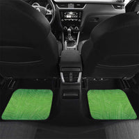 Polynesia Depression Awareness Car Mats Sunflower Green Ribbons Polynesian Tattoo LT14 Set 2pcs - Back Green - Polynesian Pride