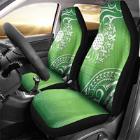 Polynesia Depression Awareness Car Seat Cover Sunflower Green Ribbons Polynesian Tattoo