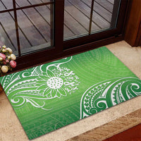 Polynesia Depression Awareness Rubber Doormat Sunflower Green Ribbons Polynesian Tattoo LT14 - Polynesian Pride