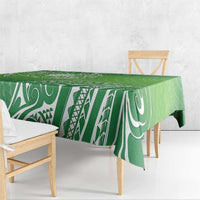 Polynesia Depression Awareness Tablecloth Sunflower Green Ribbons Polynesian Tattoo LT14 - Polynesian Pride