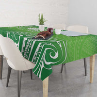 Polynesia Depression Awareness Tablecloth Sunflower Green Ribbons Polynesian Tattoo LT14 - Polynesian Pride