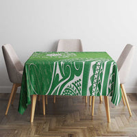 Polynesia Depression Awareness Tablecloth Sunflower Green Ribbons Polynesian Tattoo LT14 - Polynesian Pride