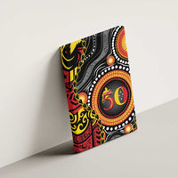 Celebrating 50 Years Papua New Guinea Canvas Wall Art Aboriginal Mix Papuan Pattern LT14 - Polynesian Pride