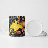 Celebrating 50 Years Papua New Guinea Ceramic Mug Aboriginal Mix Papuan Pattern - Polynesian Pride