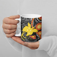Celebrating 50 Years Papua New Guinea Ceramic Mug Aboriginal Mix Papuan Pattern - Polynesian Pride
