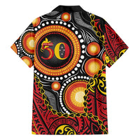Celebrating 50 Years Papua New Guinea Hawaiian Shirt Aboriginal Mix Papuan Pattern LT14 - Polynesian Pride