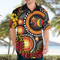 Celebrating 50 Years Papua New Guinea Hawaiian Shirt Aboriginal Mix Papuan Pattern LT14 - Polynesian Pride