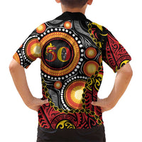 Celebrating 50 Years Papua New Guinea Hawaiian Shirt Aboriginal Mix Papuan Pattern LT14 - Polynesian Pride