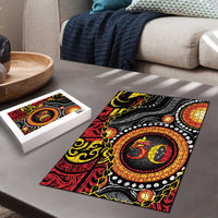 Celebrating 50 Years Papua New Guinea Puzzle Aboriginal Mix Papuan Pattern - Polynesian Pride