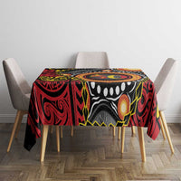 Celebrating 50 Years Papua New Guinea Tablecloth Aboriginal Mix Papuan Pattern LT14 - Polynesian Pride