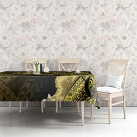 Vanuatu Tablecloth Hibisus Polynesian Pattern Gold LT14 - Polynesian Pride