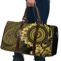 Vanuatu Travel Bag Hibisus Polynesian Pattern Gold - Polynesian Pride