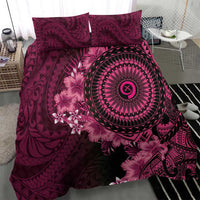 Vanuatu Bedding Set Hibisus Polynesian Pattern Pink - Polynesian Pride