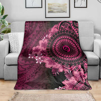 Vanuatu Blanket Hibisus Polynesian Pattern Pink LT14 - Polynesian Pride