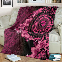 Vanuatu Blanket Hibisus Polynesian Pattern Pink LT14 - Polynesian Pride