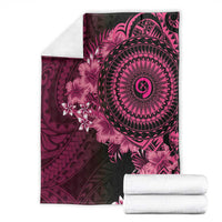 Vanuatu Blanket Hibisus Polynesian Pattern Pink LT14 - Polynesian Pride