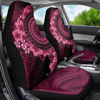 Vanuatu Car Seat Cover Hibisus Polynesian Pattern Pink - Polynesian Pride