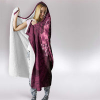 Vanuatu Hooded Blanket Hibisus Polynesian Pattern Pink LT14 - Polynesian Pride