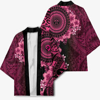 Vanuatu Kimono Hibisus Polynesian Pattern Pink LT14 - Polynesian Pride