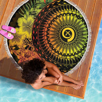 Vanuatu Beach Blanket Hibisus Polynesian Pattern Reggae LT14 - Polynesian Pride