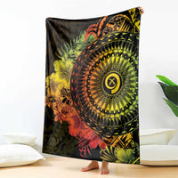 Vanuatu Blanket Hibisus Polynesian Pattern Reggae LT14 - Polynesian Pride