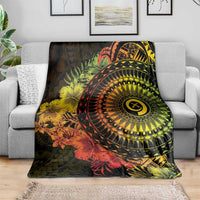 Vanuatu Blanket Hibisus Polynesian Pattern Reggae LT14 - Polynesian Pride